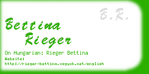 bettina rieger business card